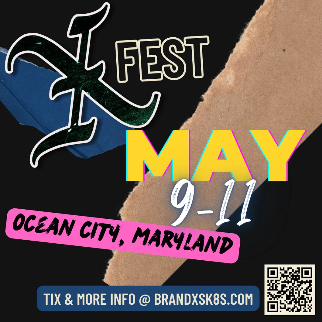 XFEST EVENT 1980s Style Backyard Ramp Jam Party May 911, 2025 BrandX Skateboards