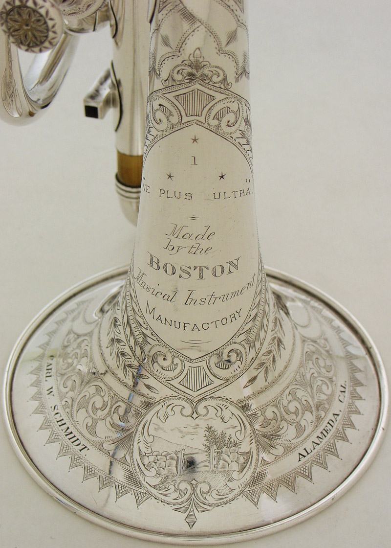 US Brass Musical Instrument Makers Amazing Engravings