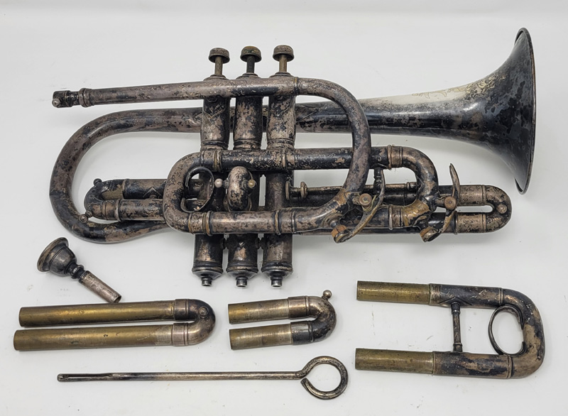 1903 JW York & Son Professional Grand Rapids MI Vintage horn