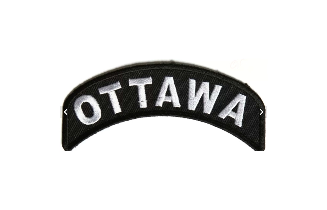 OTTAWA Rocker Patch Brass Pole Motorcycle Accessories