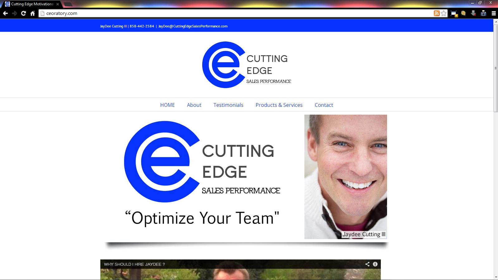 New WordPress site! Cutting Edge Sales Performance Brass Ring 