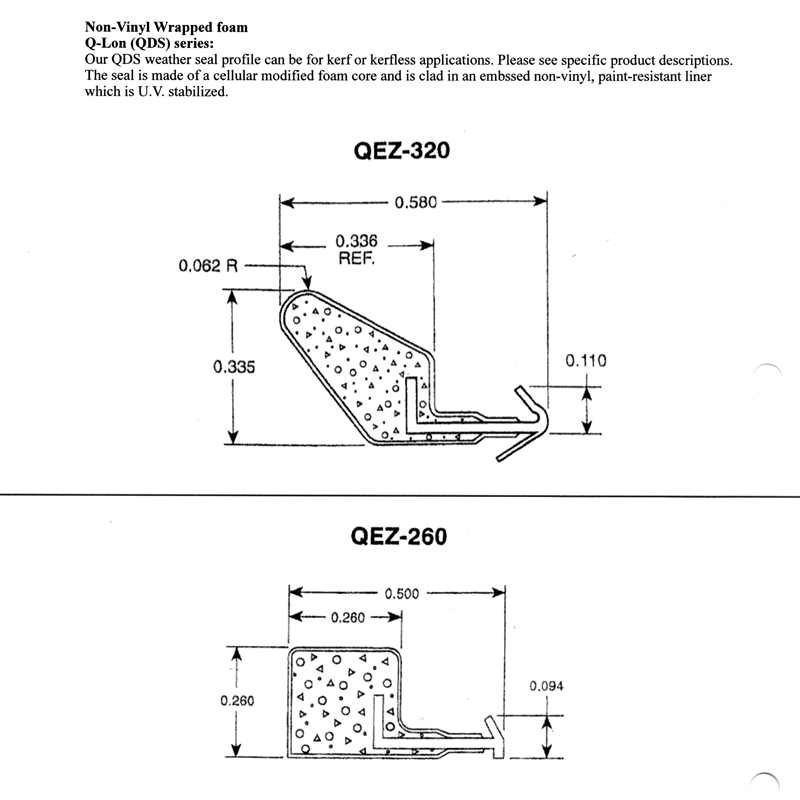 NonMetal Weather Strips Architectural Resource Center