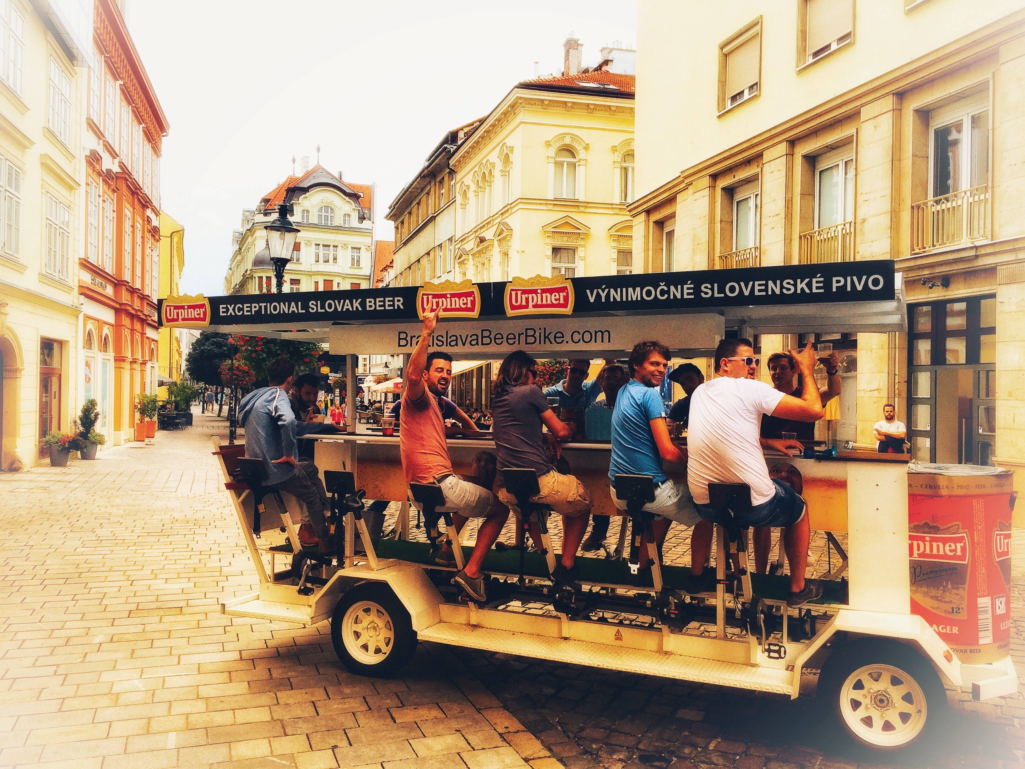 ORIGINAL PRAGUE BEER BIKE Our bike Bratislava Beerbike