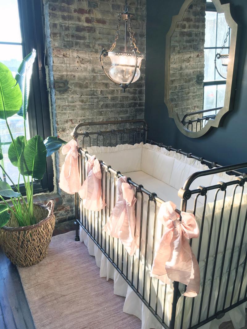 joy baby crib vintage gold