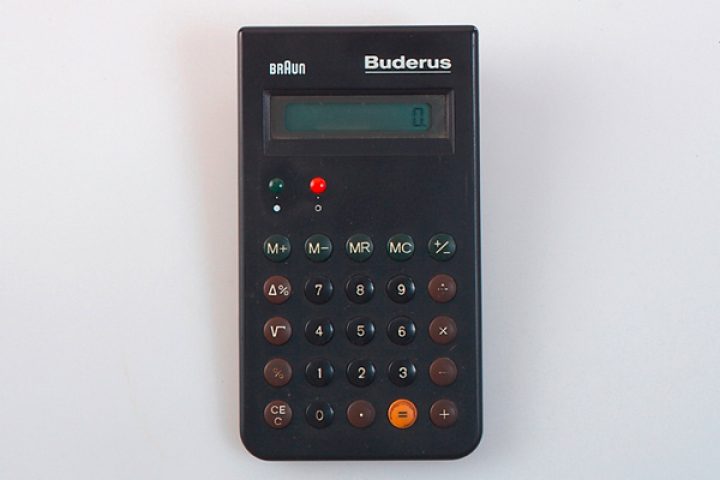 Calculadora de Bolsillo ET 66 1.800 Productos Braun diseñados por