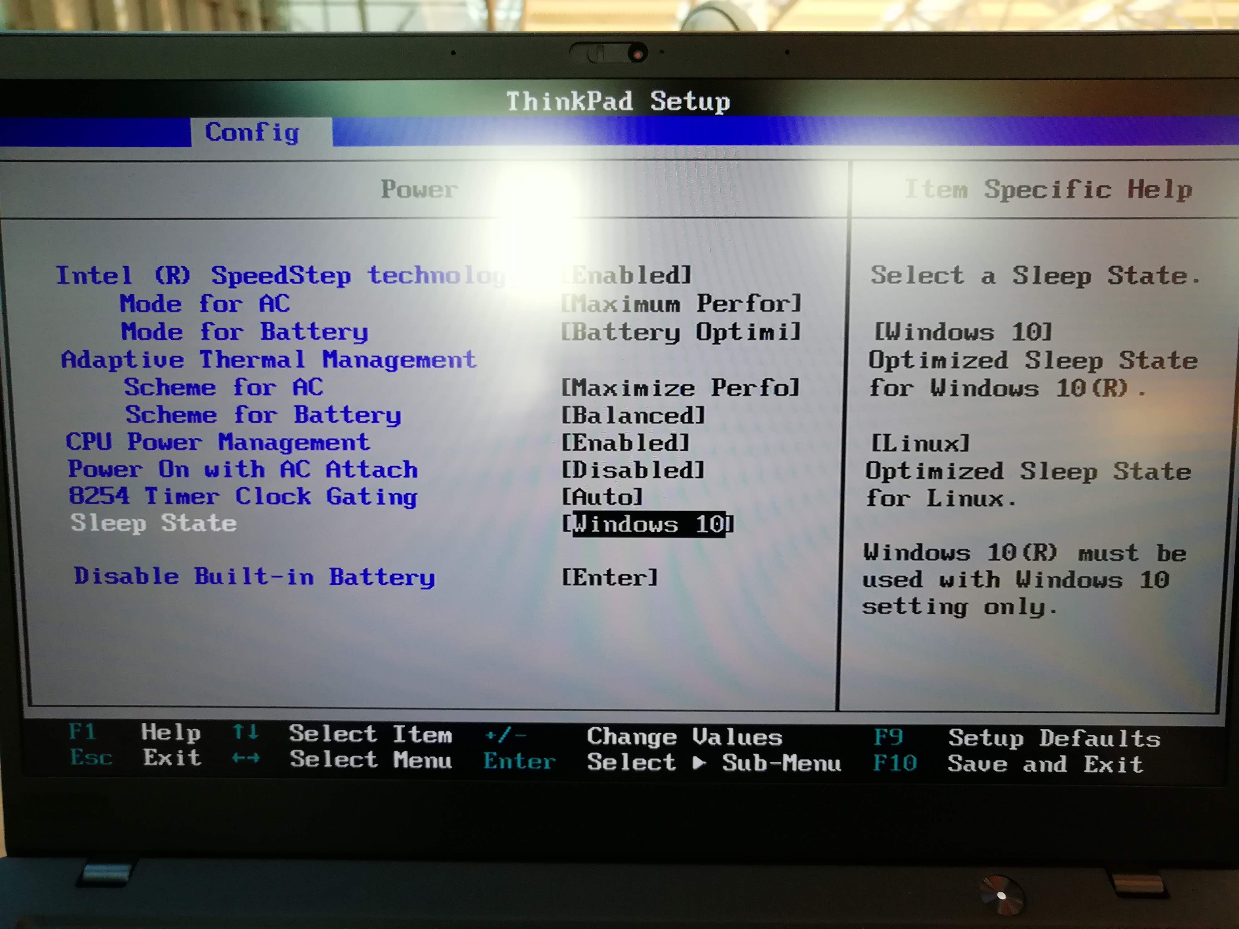 Lenovo ThinkPad X1 6en Enabling S3 Sleep for Linux after Firmware