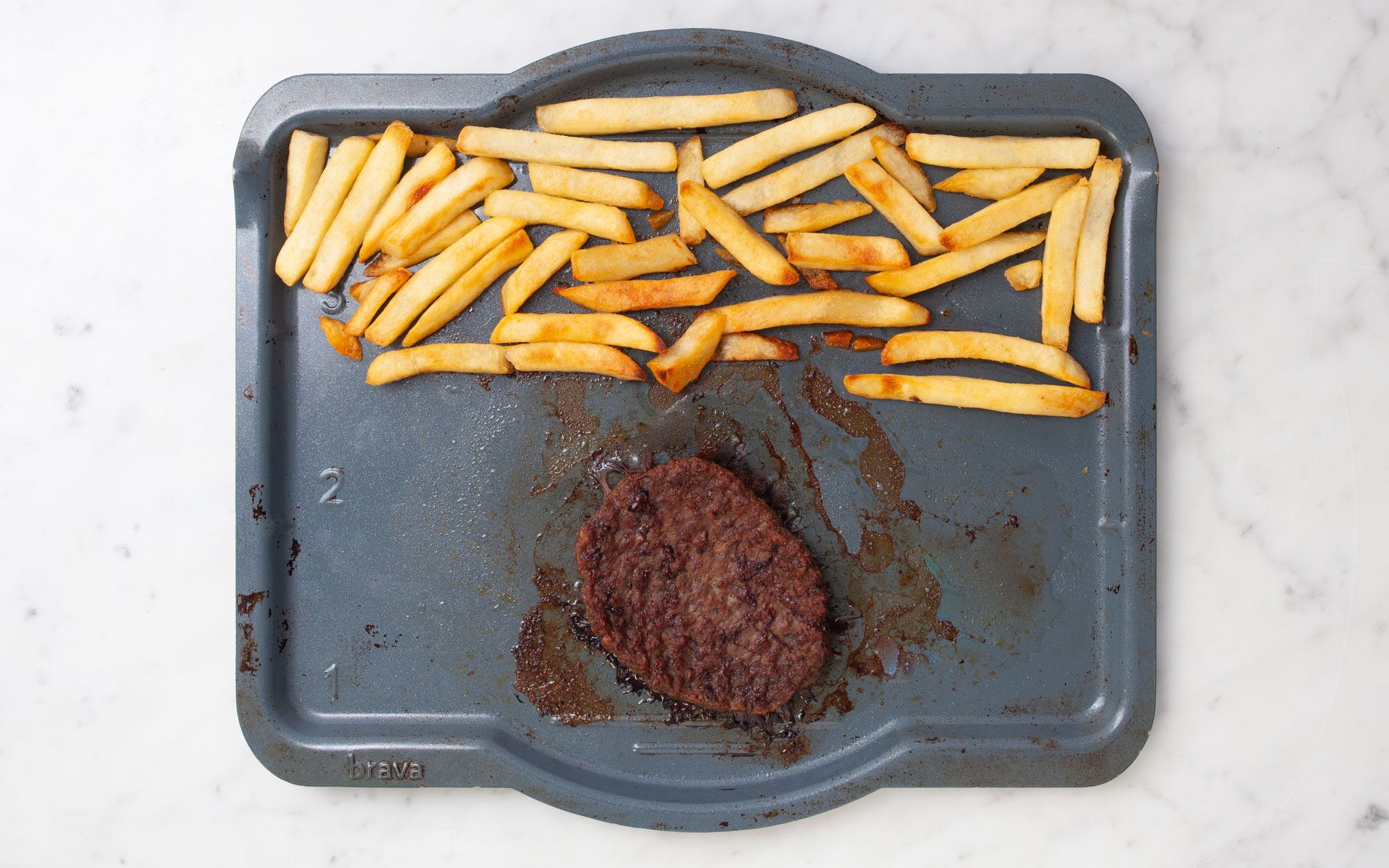 Frozen Hamburger Patties and Fries Serves 1 — Brava Brava Home