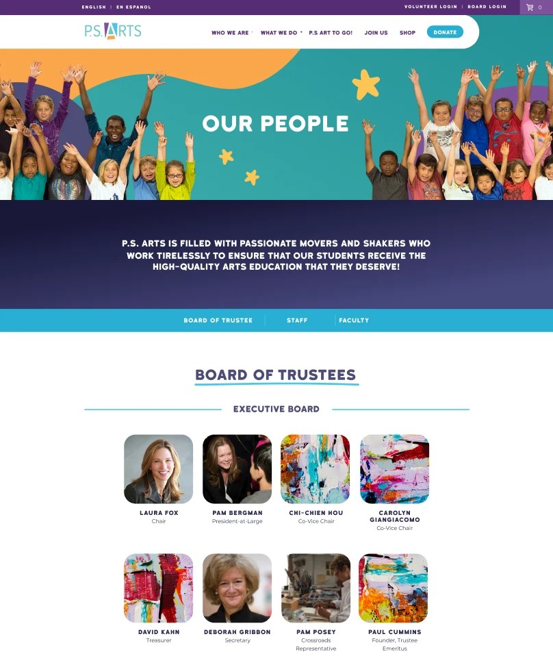 Education & Art Nonprofit Branding & Design Brave Factor