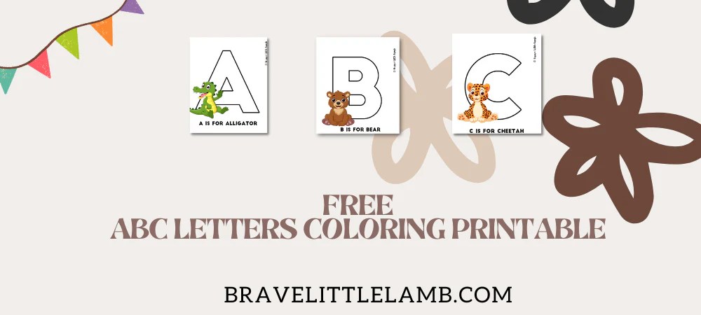 ABCs Coloring Pages for Your Littles Brave Little Lamb
