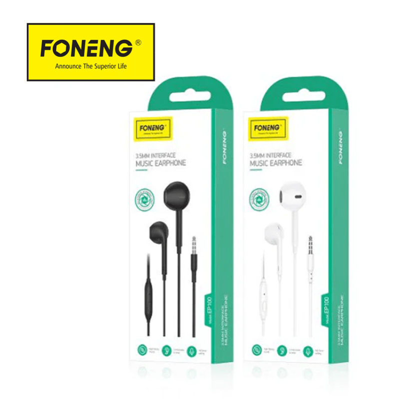 Foneng ANGLED EARPHONE (3.5mm) EP300 in Earphones Bravo Mobile