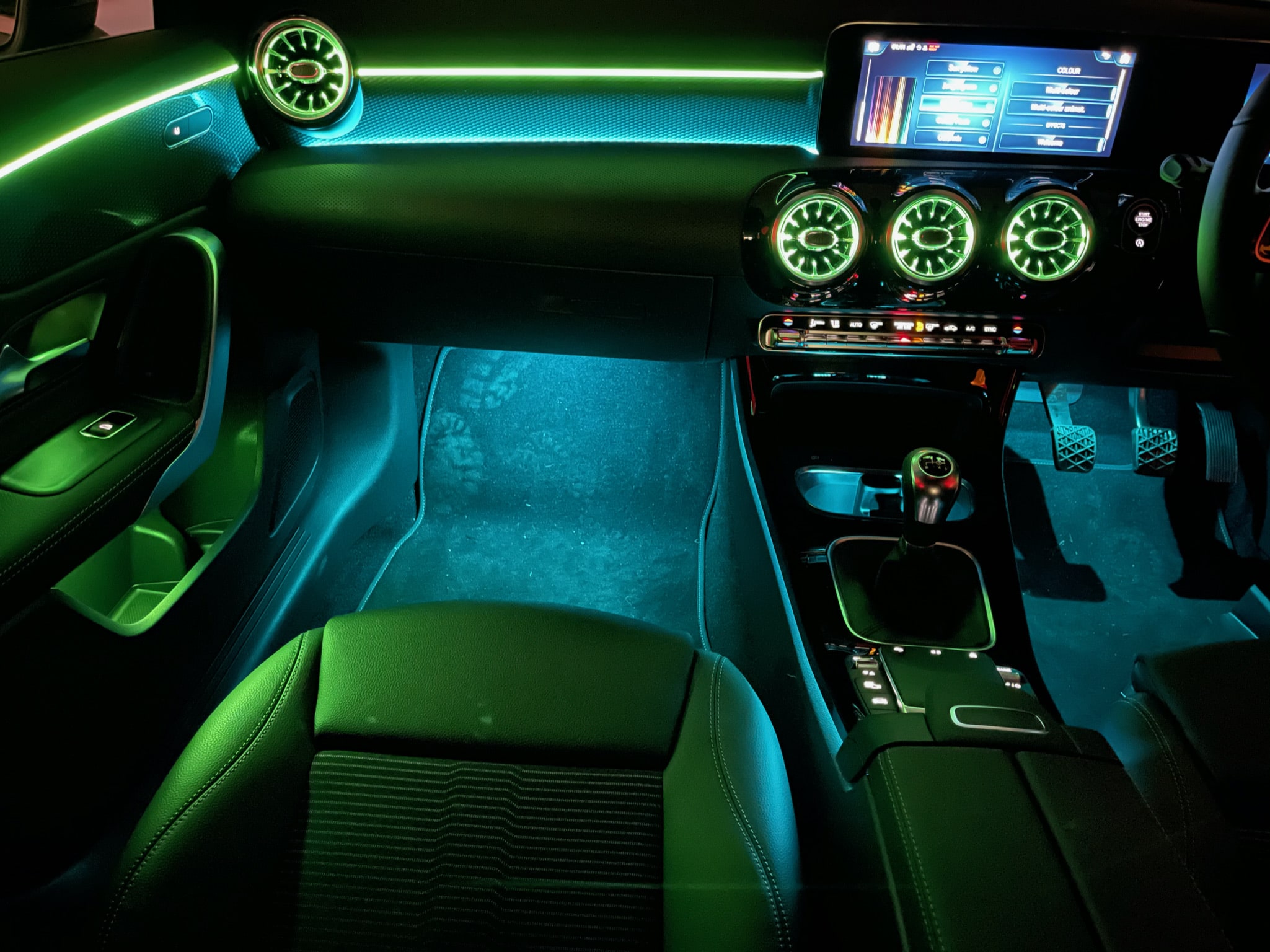 Ambient Lighting for Mercedes A Class 177 2019 on Braybrooks