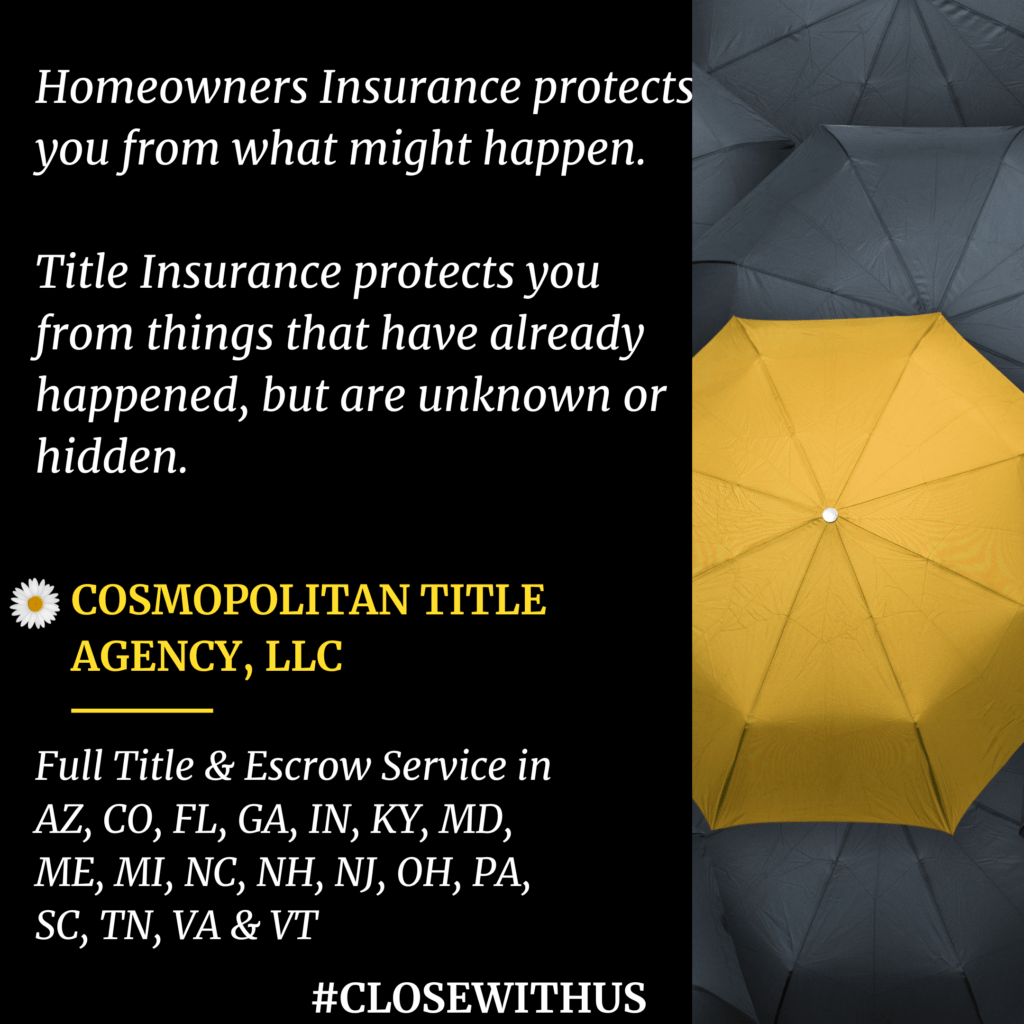 Homeowners Insurance vs Title Insurance What's the Difference