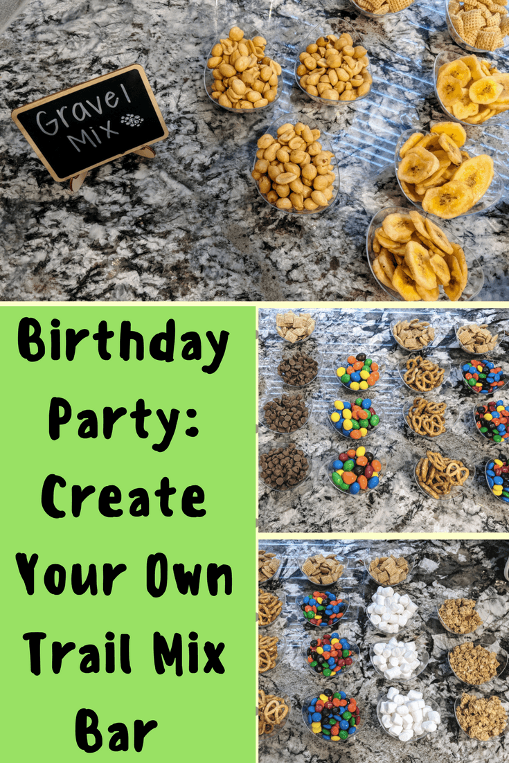 Make Your Own Trail Mix Bar DIY Birthday Party Idea