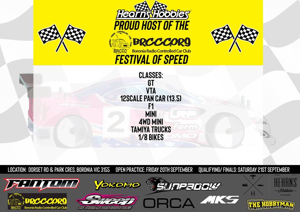 2019 Hearns Hobbies, BRCCC Festival of Speed Boronia Radio Control