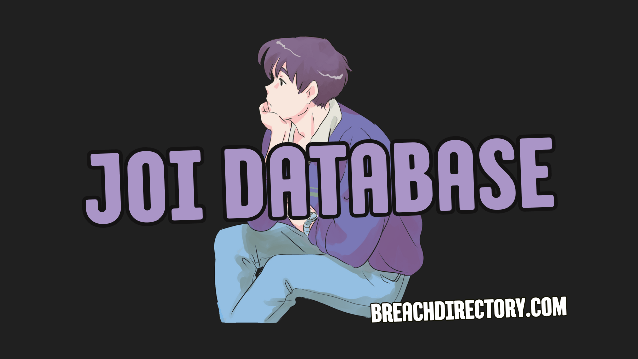 What is a JOI Database? BreachDirectory Blog