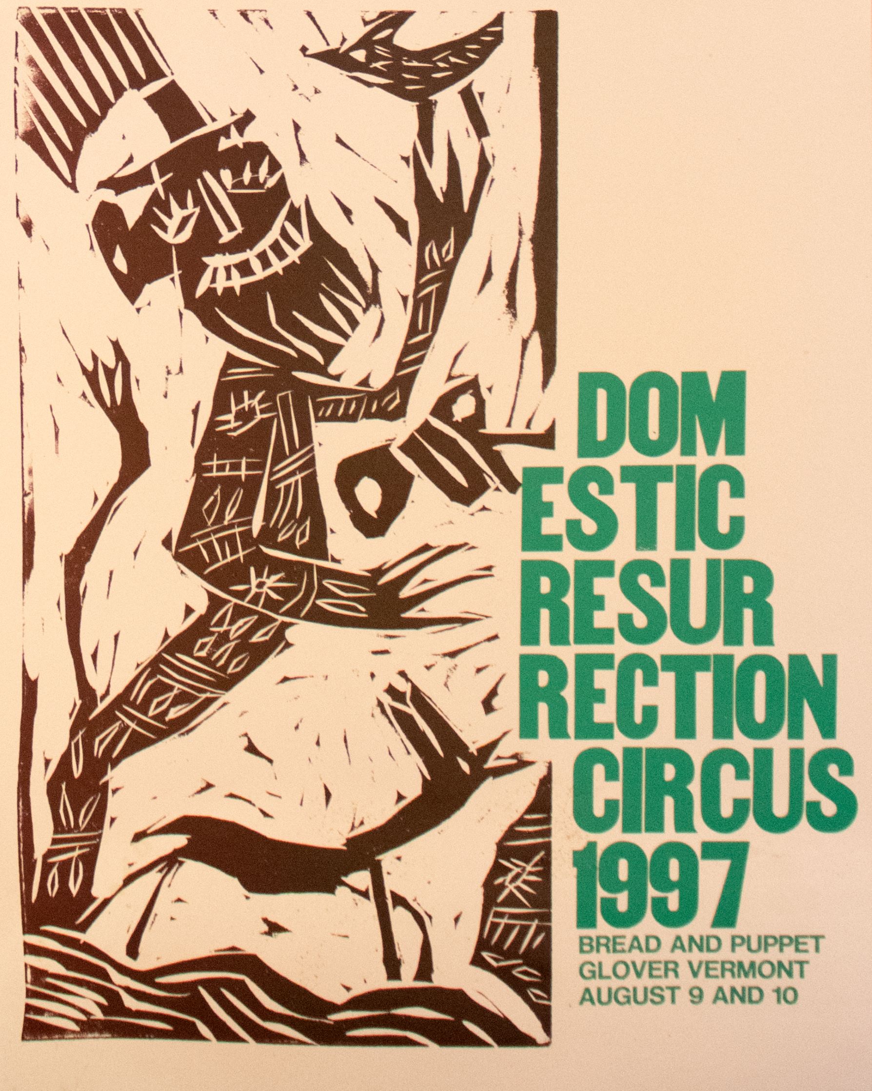 1997 Circus Poster Bread and Puppet Theater