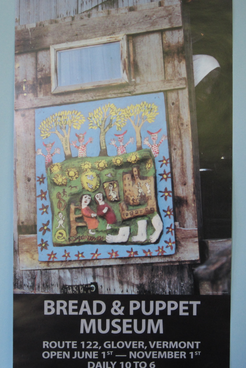 BREAD & PUPPET MUSEUM Barn Relief poster Bread and