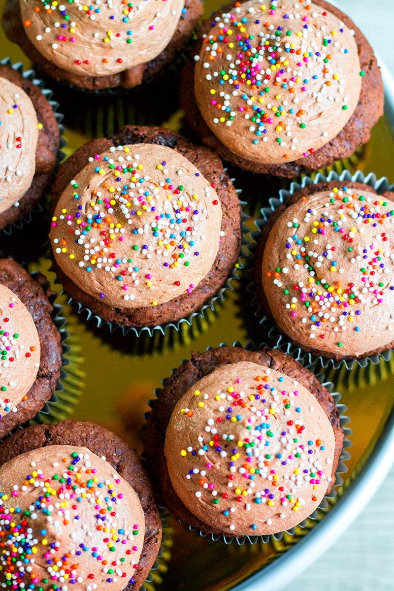 The Best Chocolate Pudding Cupcakes • Bread Booze Bacon