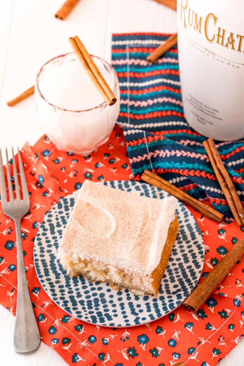 RumChata Poke Cake • Bread Booze Bacon