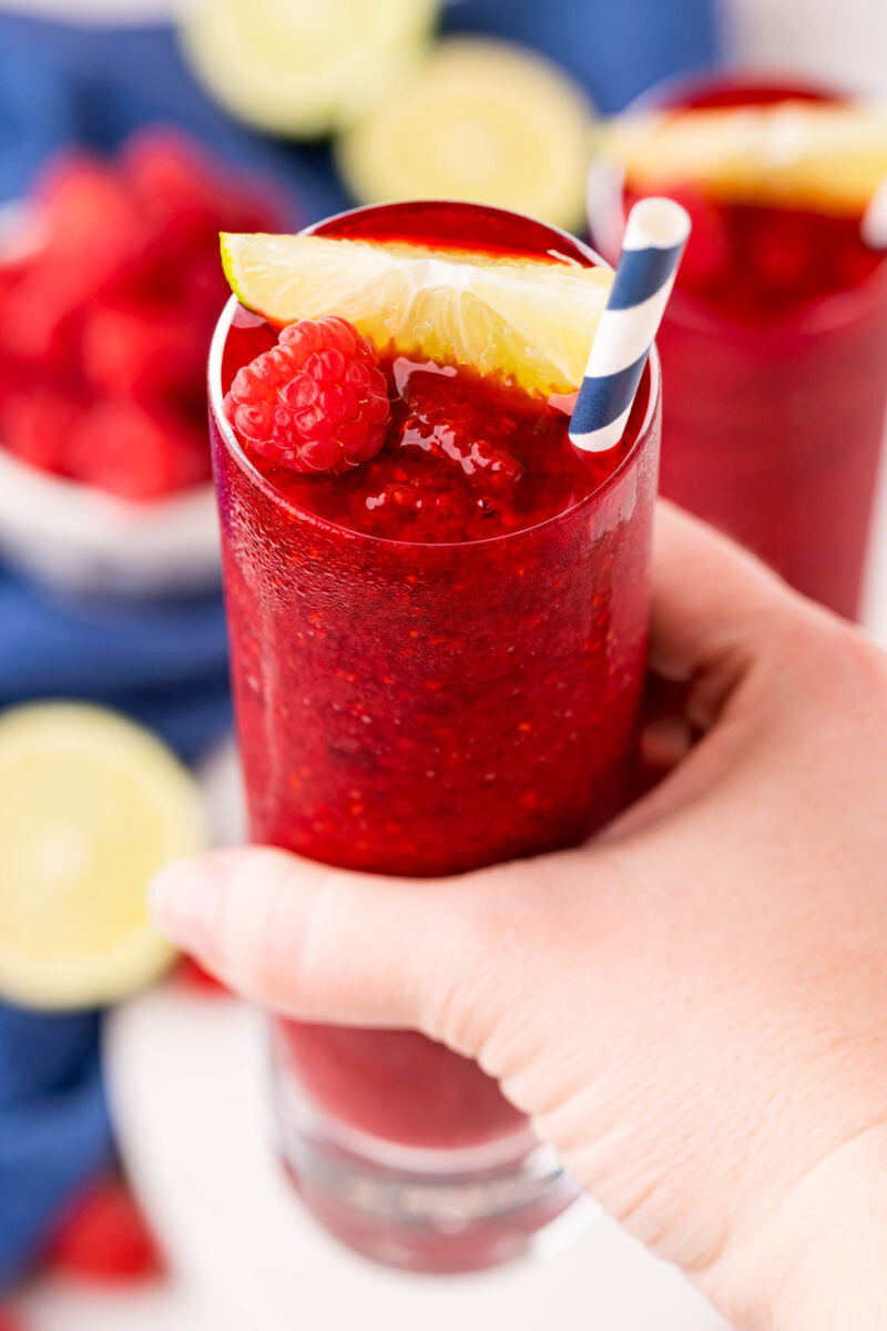 Frozen Raspberry Daiquiri • Bread Booze Bacon