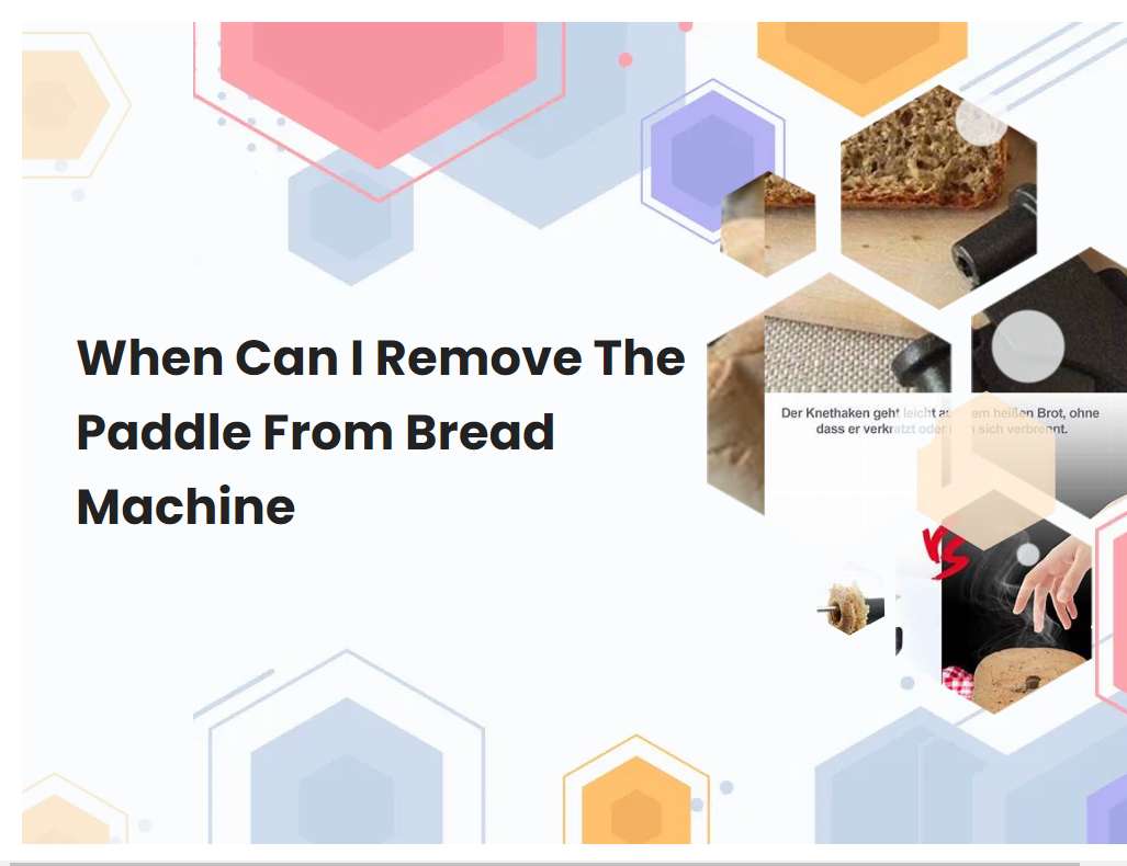 When Can I Remove The Paddle From Bread Machine