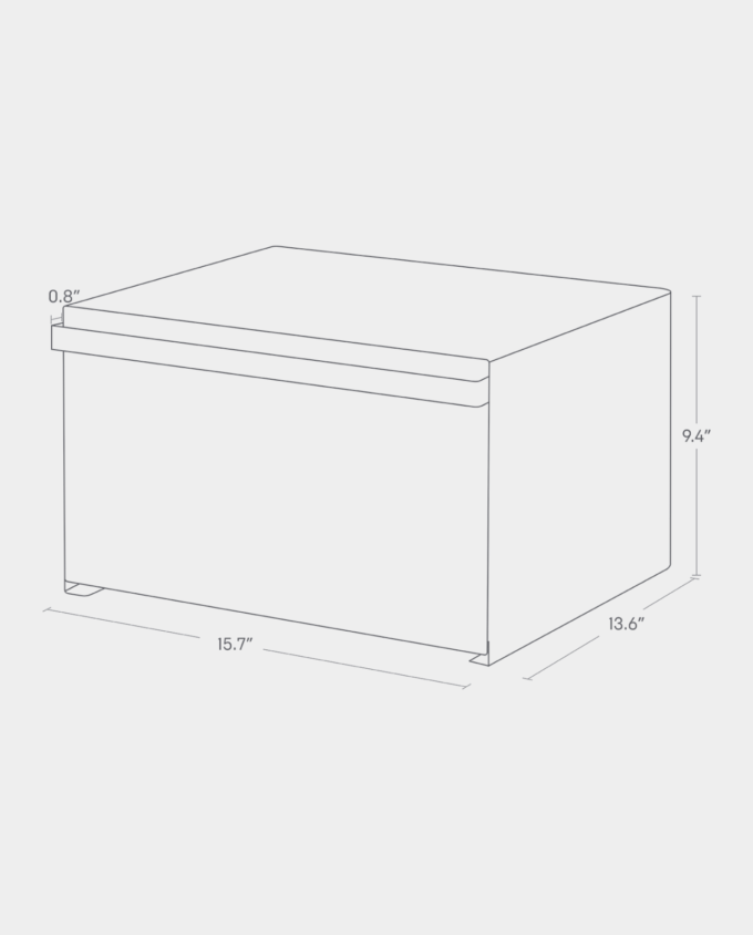 Steel Bread Bin — Wood Handle Breadtopia