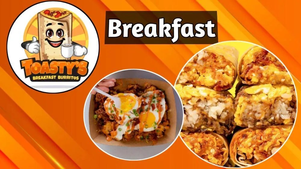Toasty's Breakfast Burritos Menu With Prices August 2024