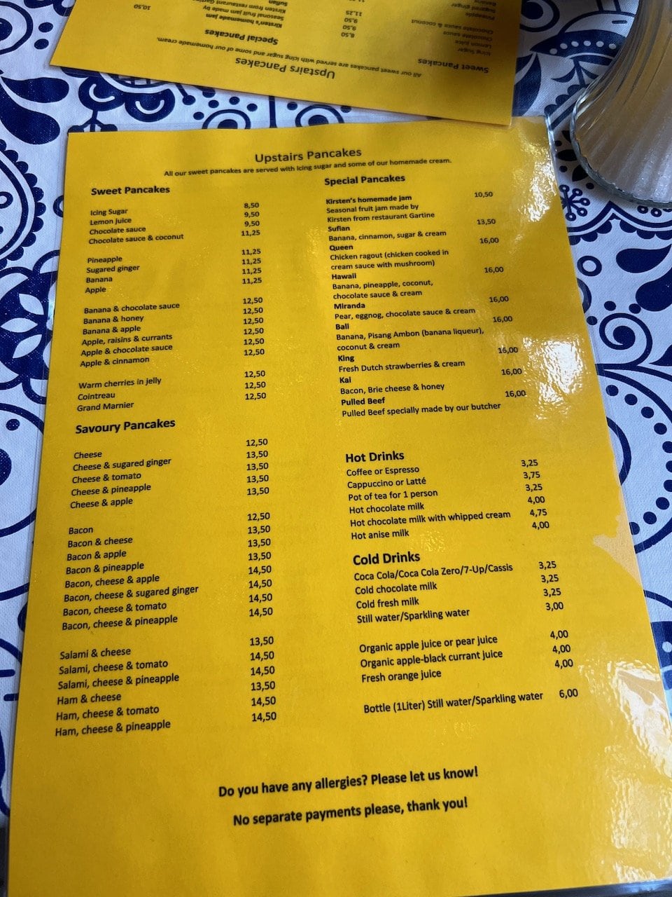 Upstairs Pancakes is Amsterdam's Tiniest Pancake House Breakfast With