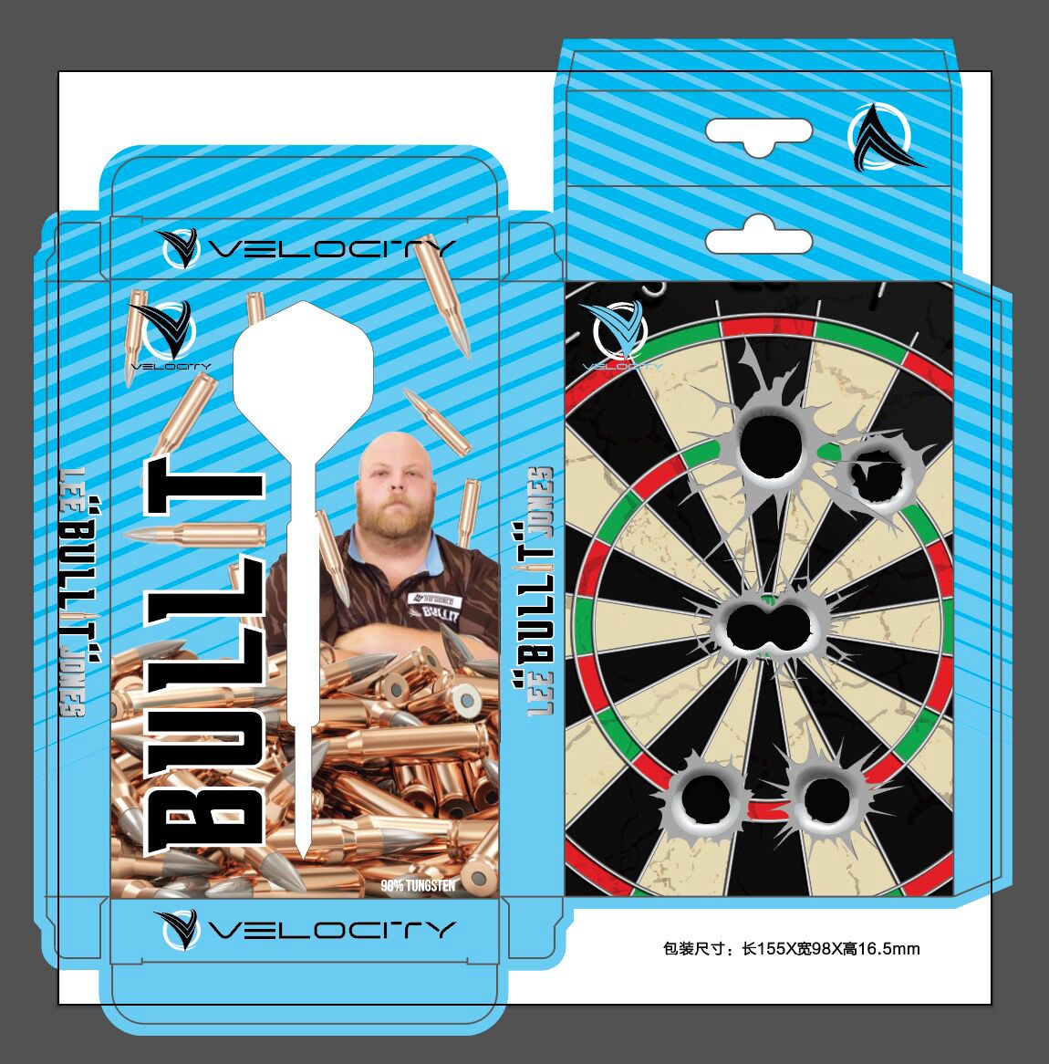Velocity Bullit Lee Jones Signature 2ba Soft Tip Darts 18g