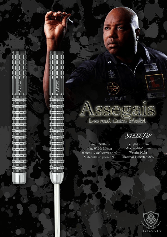 Dynasty Leonard Gates "The Assegais" Soft Tip Darts 17.5g (barrel
