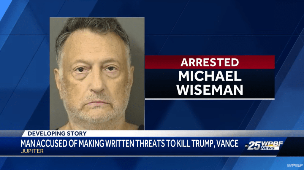 Florida Man Arrested For Making Deadly And Violent Threats Against