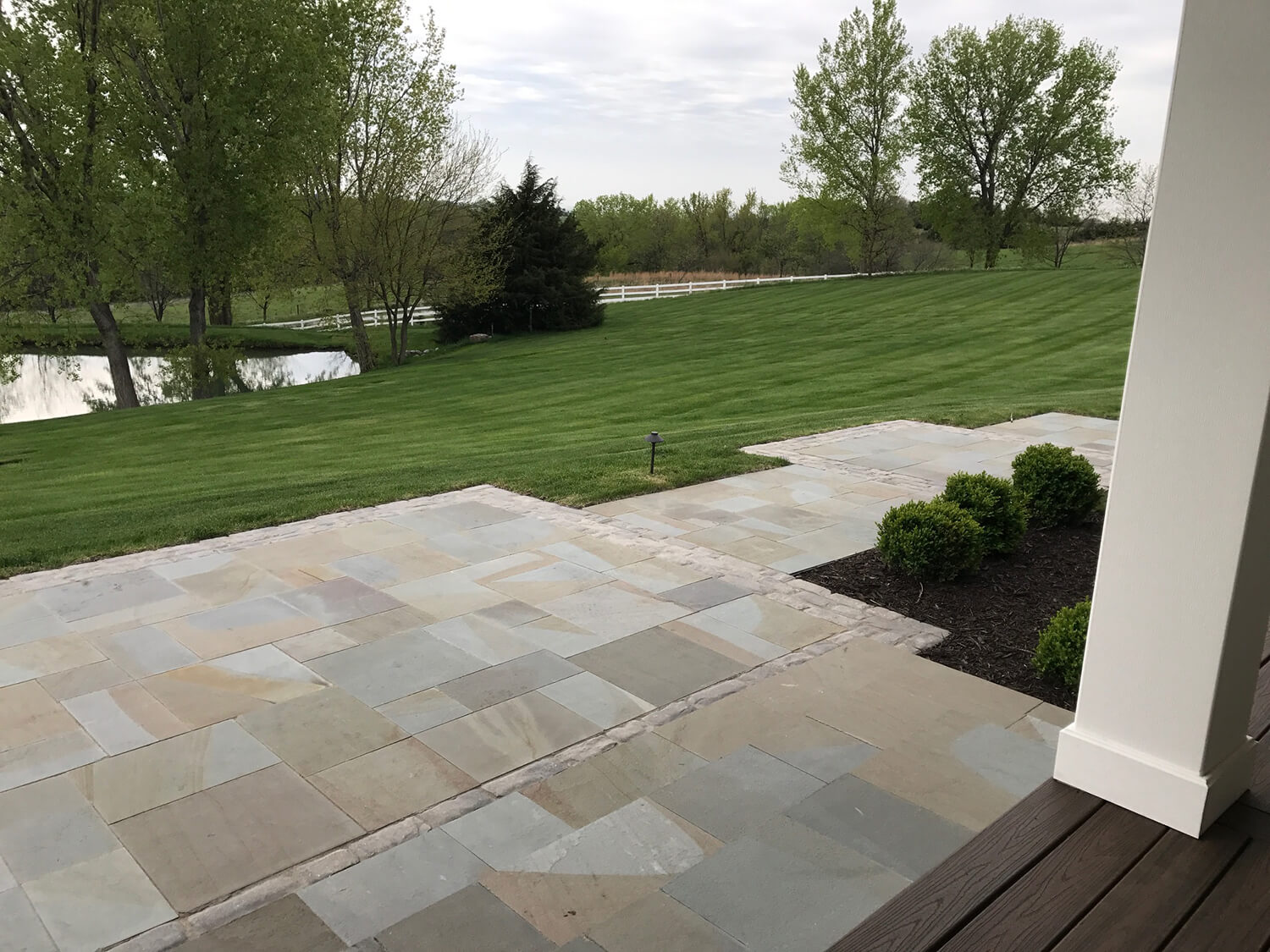 Bluestone Paver Entry Breaking Ground