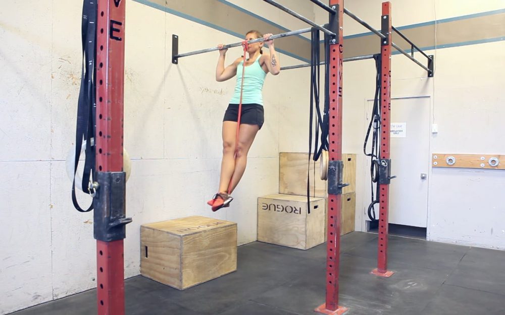 Banded Pull Up Breaking Muscle