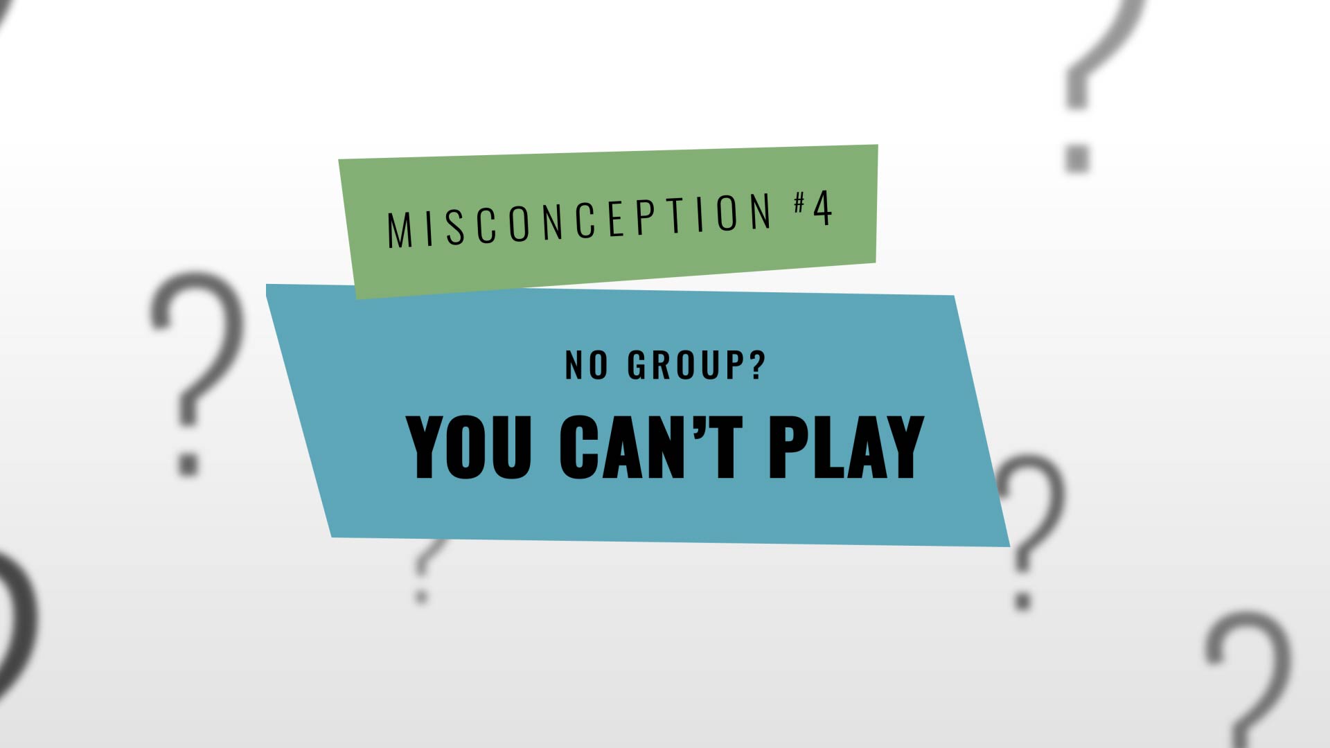 Misconception Monday No Group? I Can't Play Breakout KC