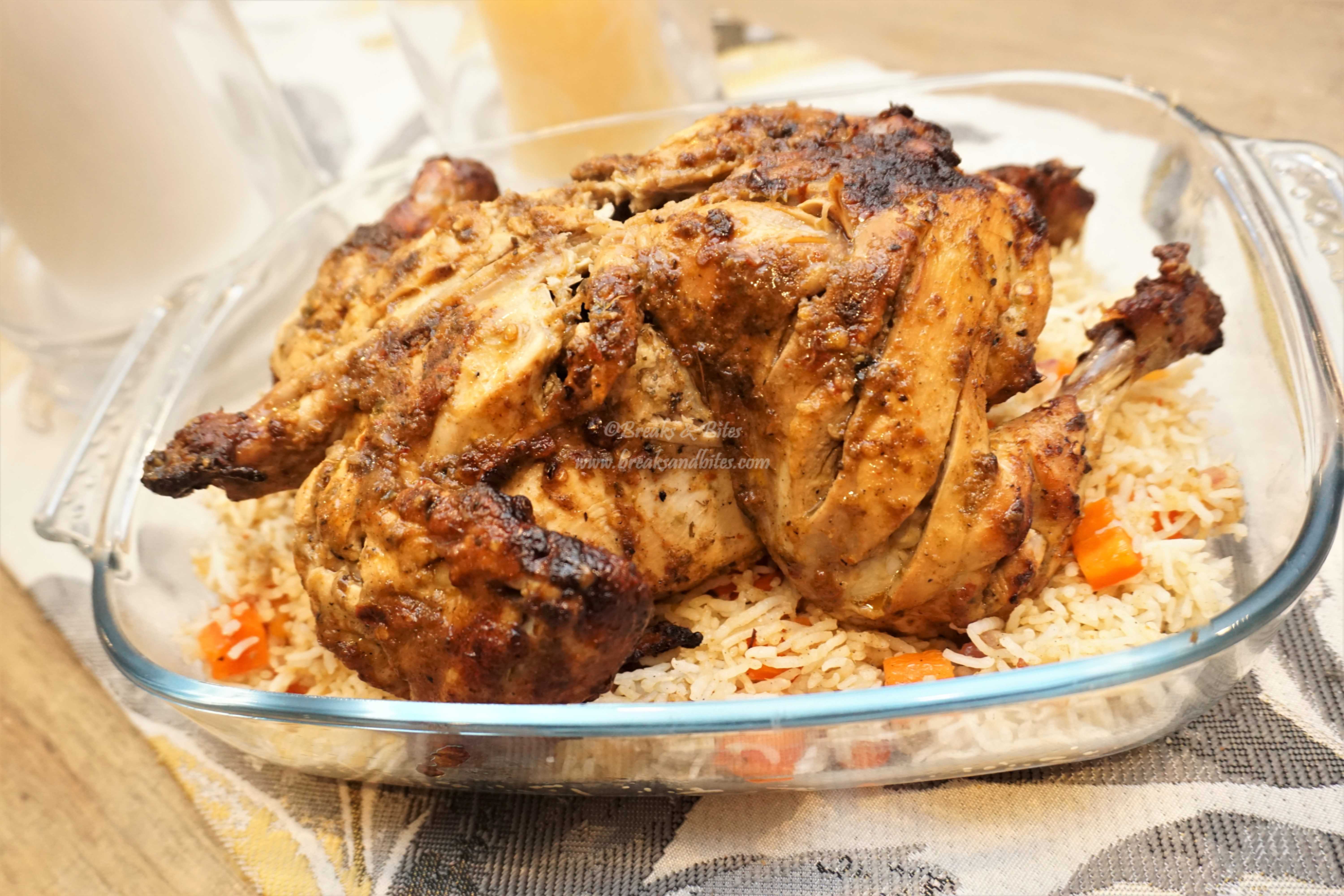 PERI PERI (Baked) Chicken with PERI PERI Rice Breaks & Bites