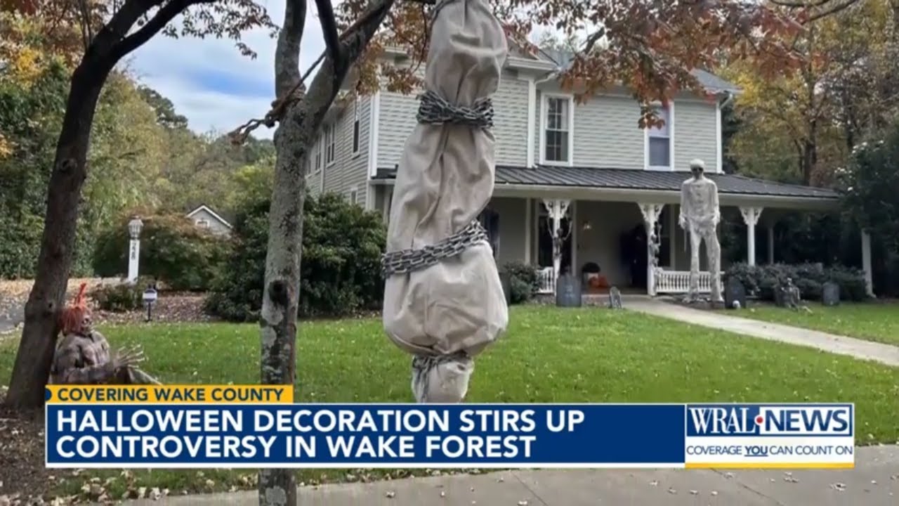 "Halloween Decorations Spark Controversy Among Wake Forest Community