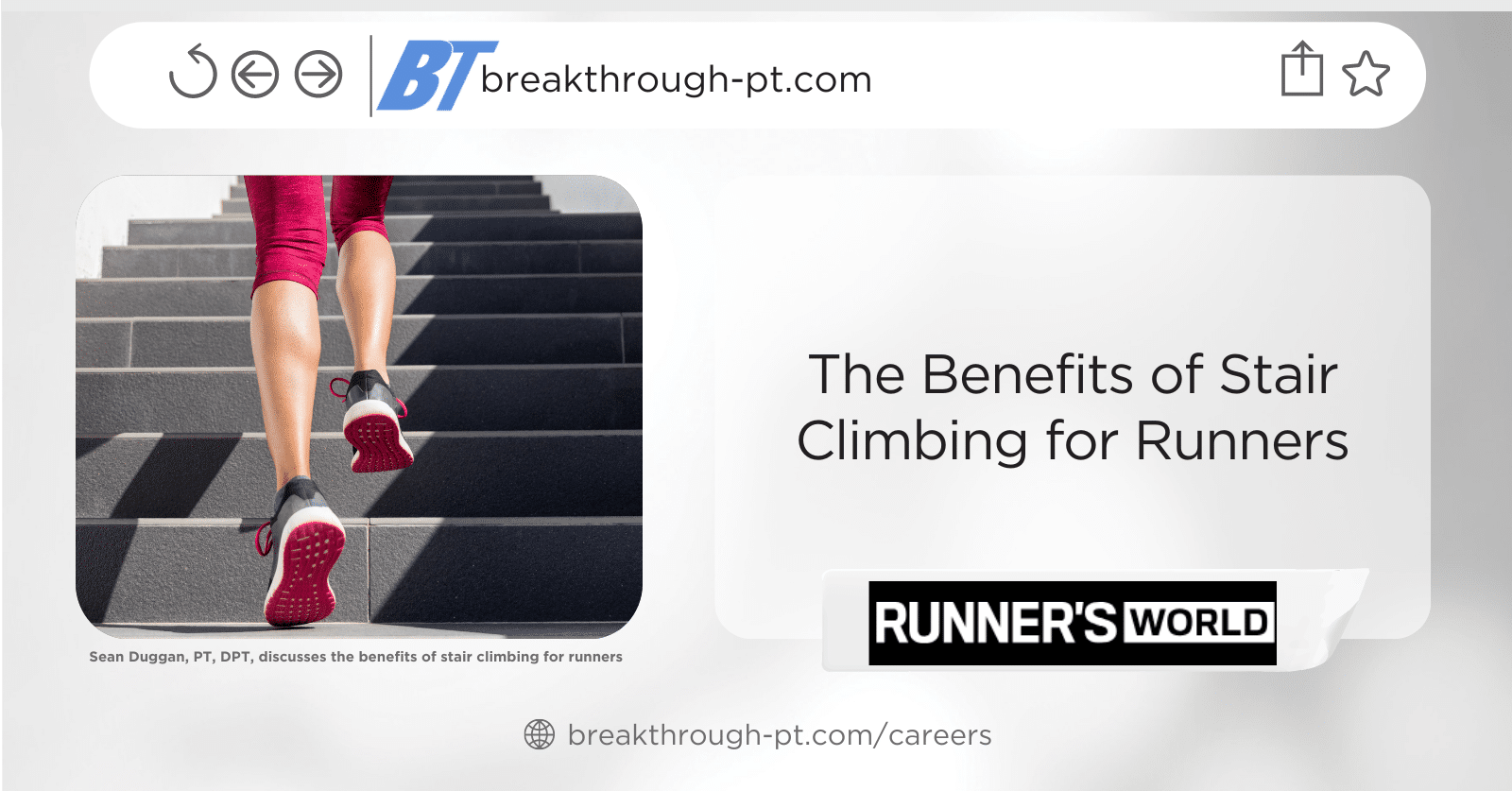 The Benefits of the Stair Climbing for Runners BreakThrough Physical