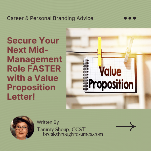 Secure Your Next MidManagement Role with a Value Proposition Letter