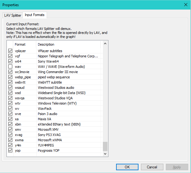 DirectShow/LAV Filters Video Mill Knowledge Base