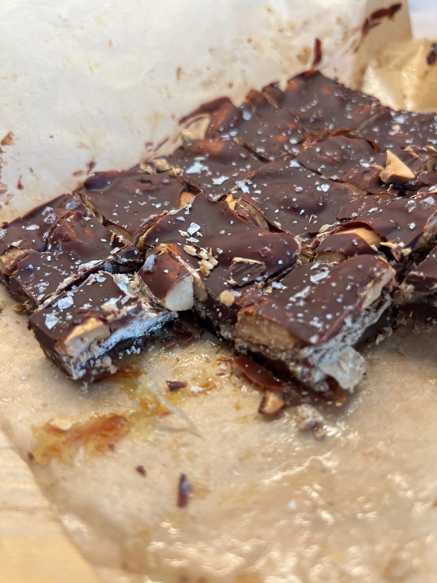Sea Salt Chocolate Date Bark Breast Cancer Conqueror