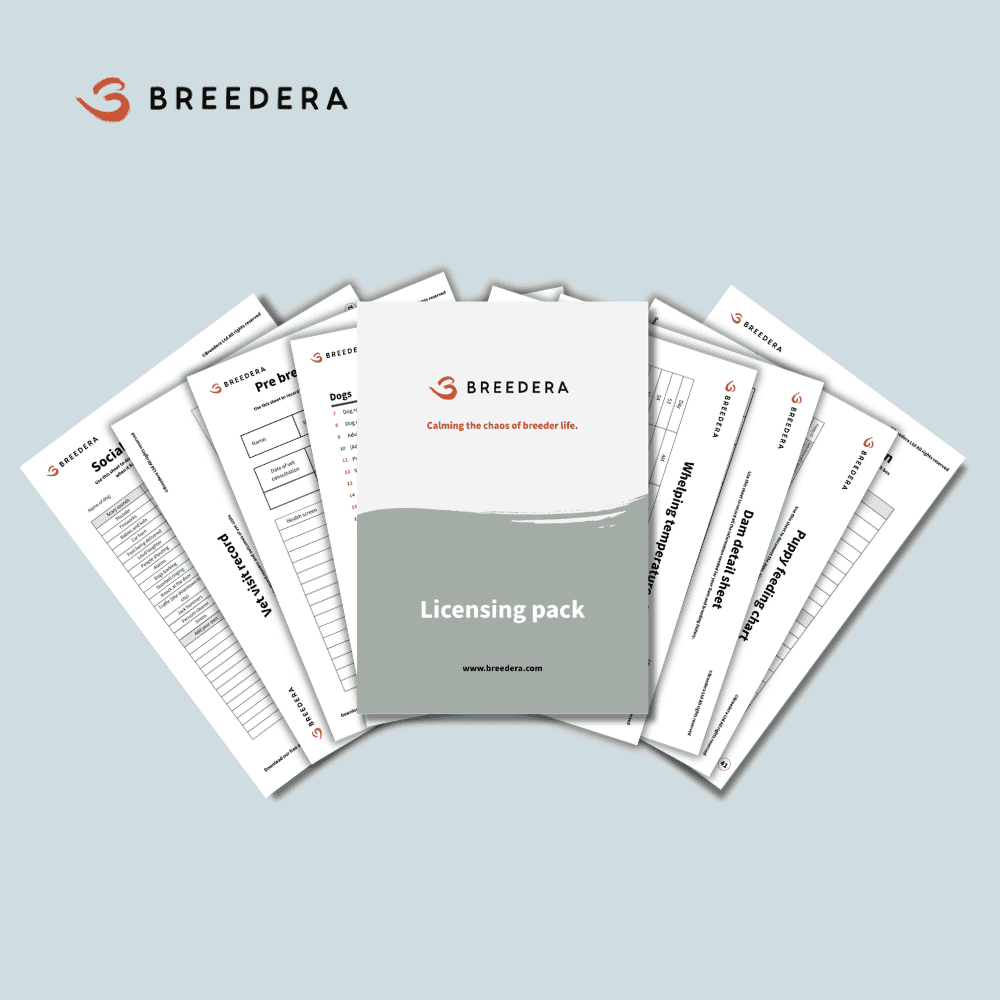 Breedera Licence Pack Digital Download Breedera Dog Breeding App