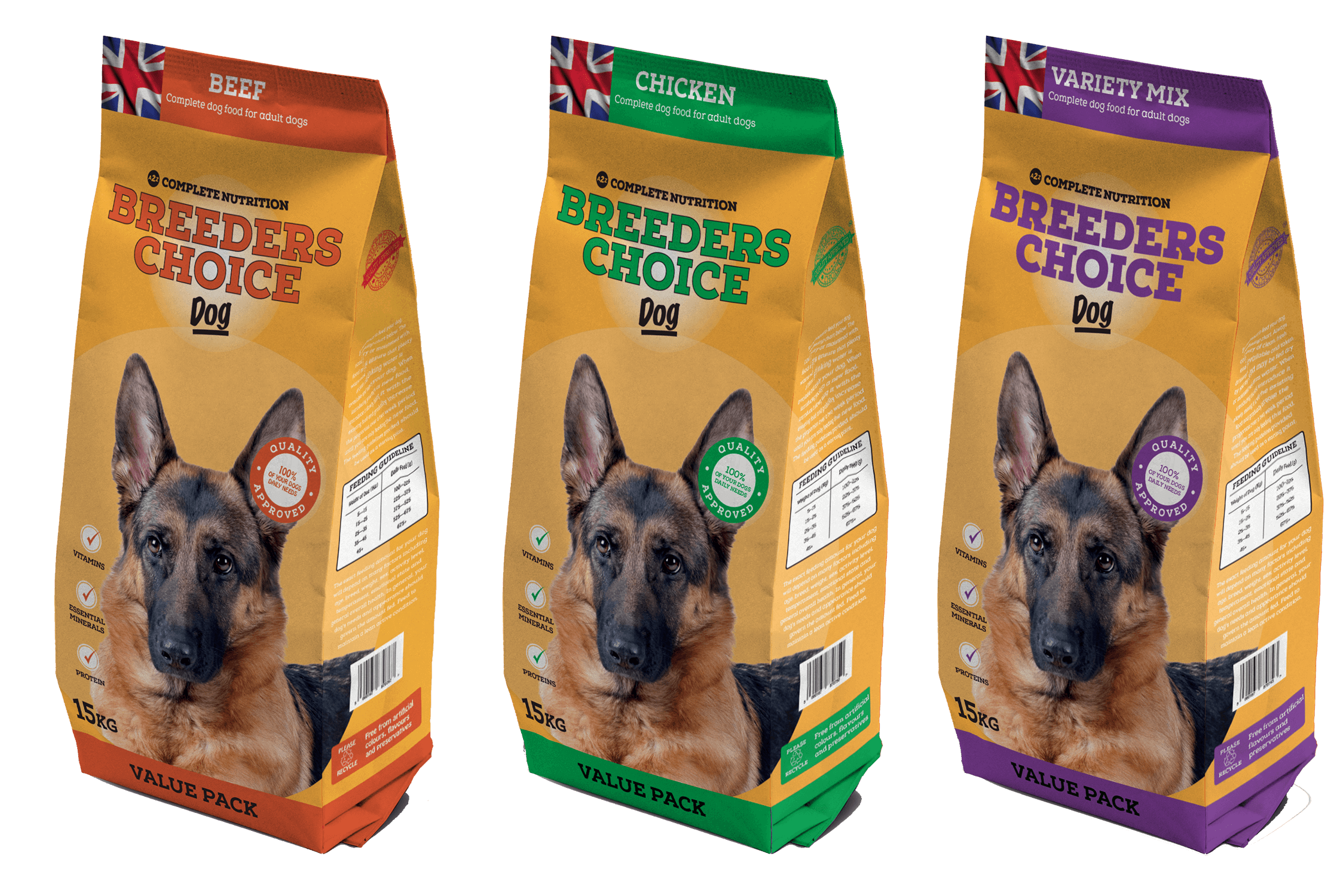 Breeders Choice Natural Dry Dog Food and Puppy Food Range