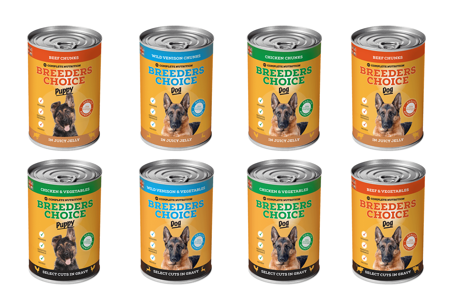 Breeders Choice Natural Wet Dog Food and Puppy Food Range
