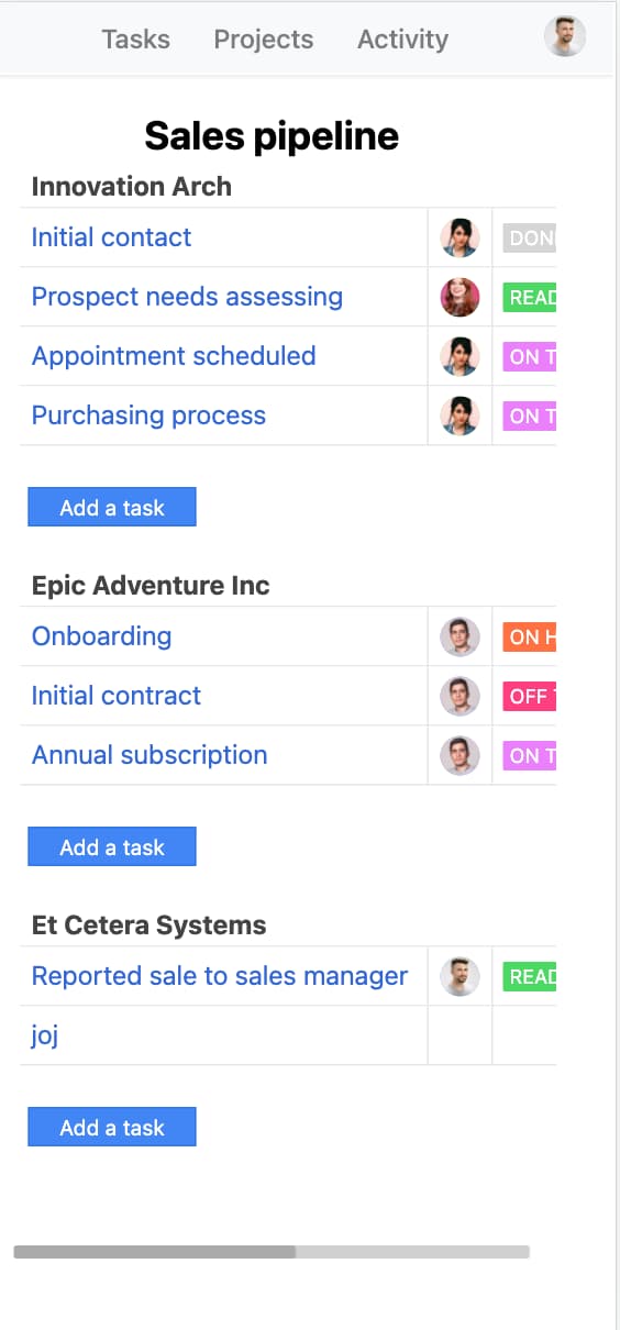 Project statuses, bookmarks, mobile apps Breeze features