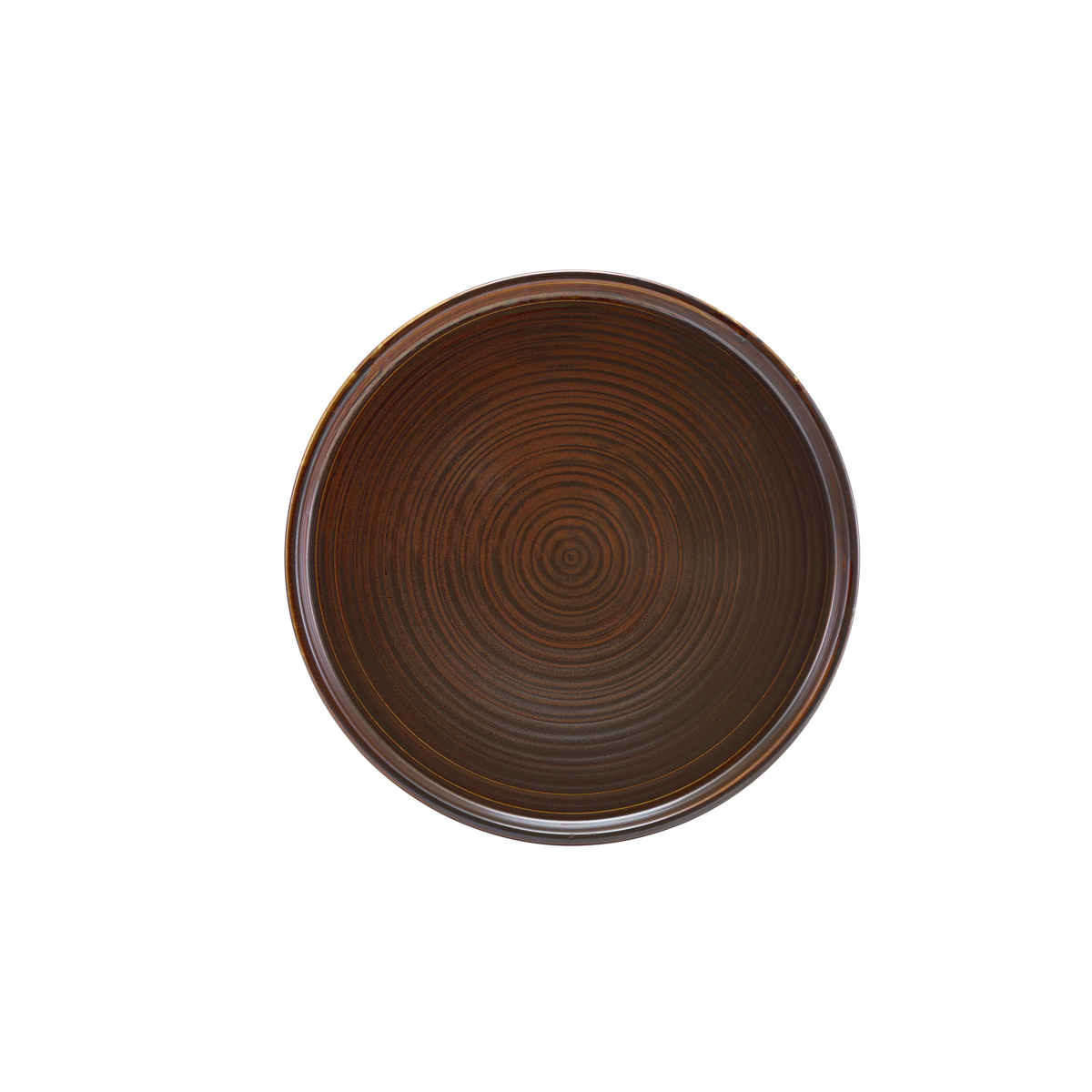 LPPRC25 Terra Porcelain Rustic Copper Low Presentation Plate 25cm Brenchleys