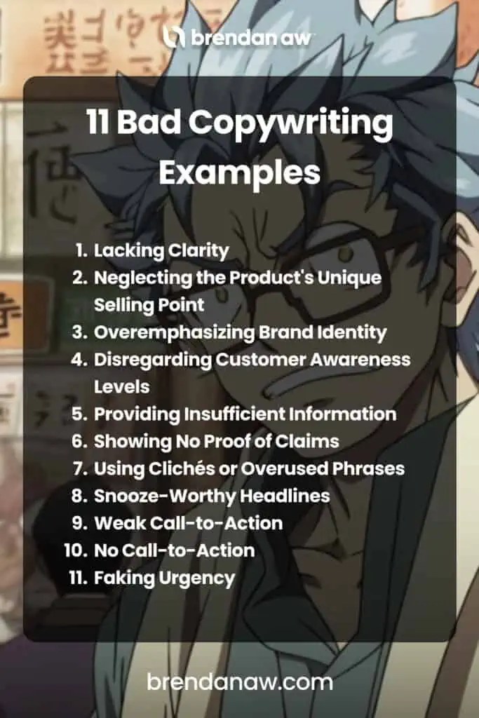 11 Bad Copywriting Examples Common Pitfalls to Avoid