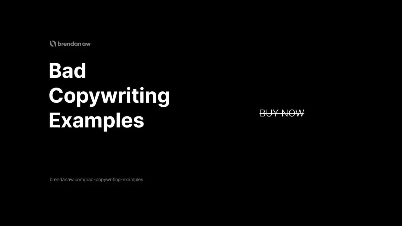 11 Bad Copywriting Examples Common Pitfalls to Avoid