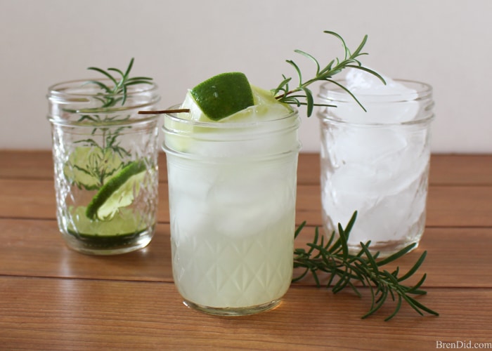 Rosemary Honey Gin Rickey Cocktail Recipe Bren Did