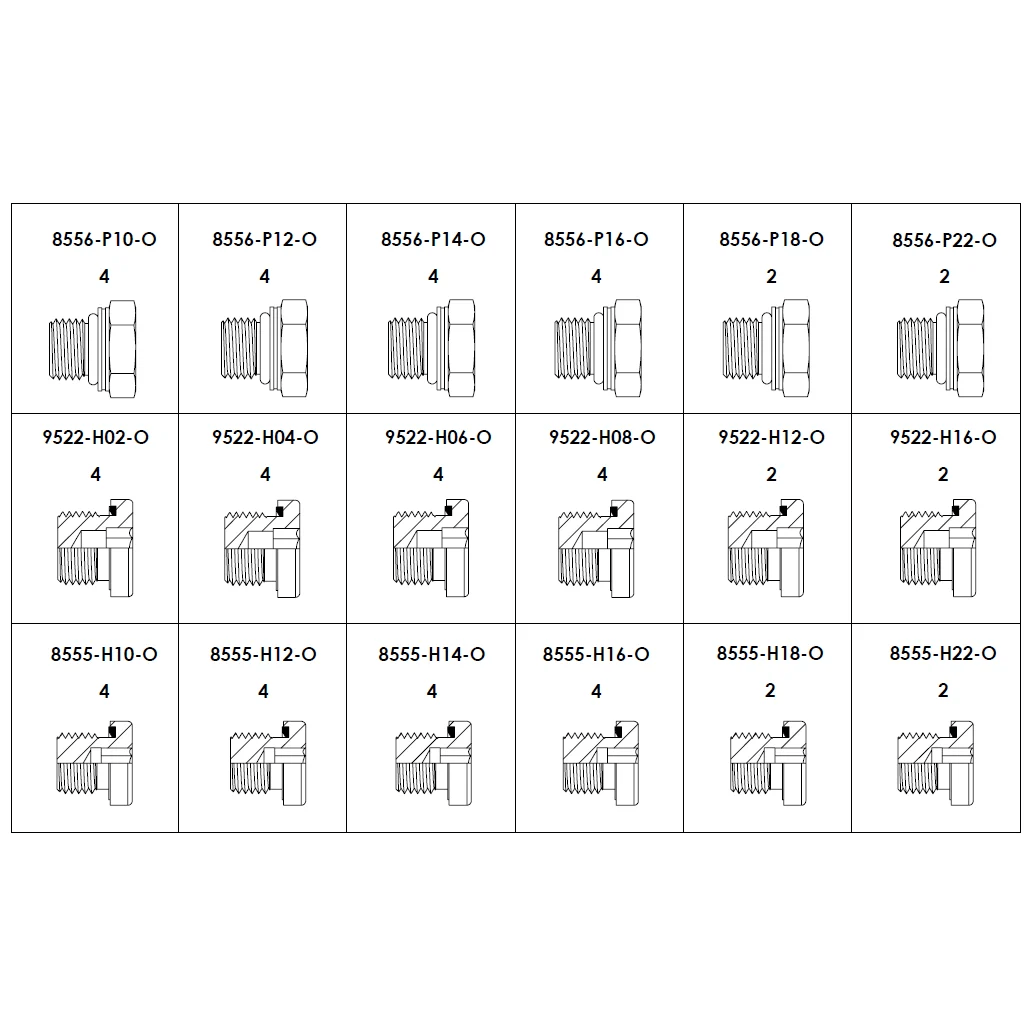 Brennan Industries BSP/Metric Cap & Plug Kit