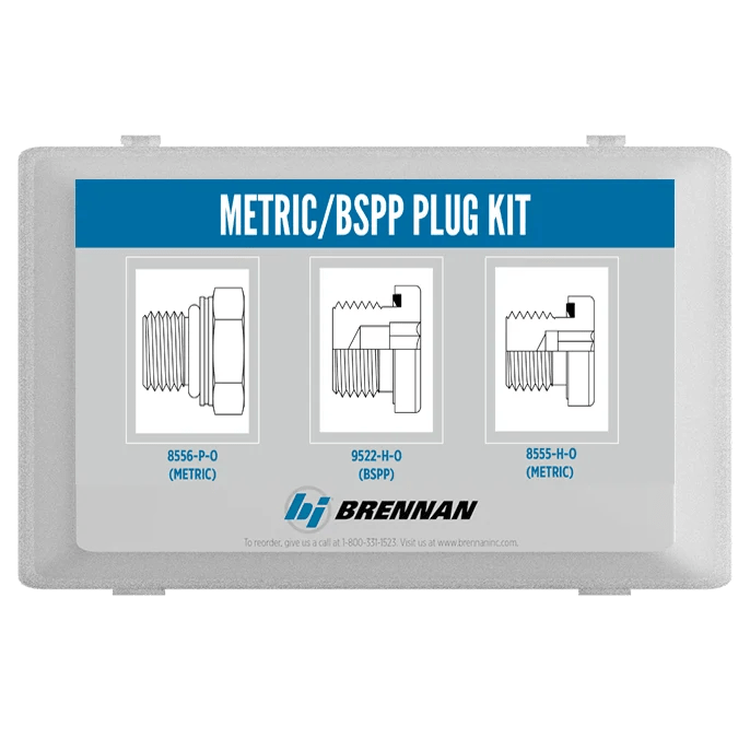 Brennan Industries BSP/Metric Cap & Plug Kit